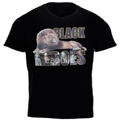 Black Heroes Design Black T-Shirt