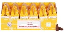 Satya Backflow Dhoop Cones - Citronella 