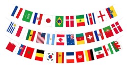 6x9" 32 Countries 9.9m Bunting 
