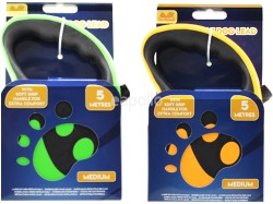 Retractable Dog Lead - 5 Metre(Assorted Colours)