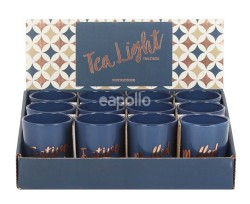 Wholesale Blue Festive Tealight Holder 