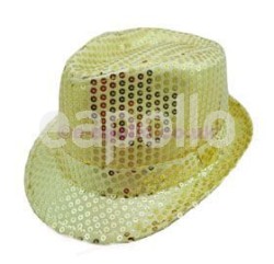 Sequin Trilby - Gold 