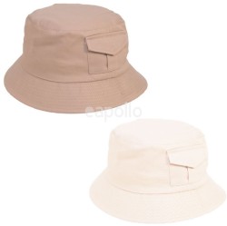 Adults Bucket Hat with Pockets - Assorted Colours & Sizes