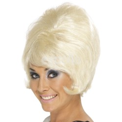 Short 60s Beehive Wig - Blonde