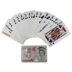 Wholesale 50 Pound Playing Cards - Silver 