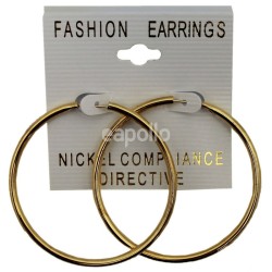 Gold Small Hoop Earrings - 4cm