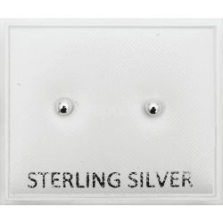 Sterling Silver Ball Studs - 3mm