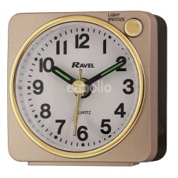 Wholesale Ravel Quartz Mini Alarm Clock - Gold