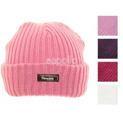 Wholesale Ladies Chunky Knit Thinsulate Ski Hat - Assorted colours