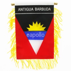 Wholesale Antigua Barbuda Mini Banner Flag - 10cm x 13cm