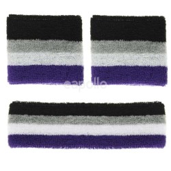 Head & Wrist Sweatband Set - Asexual Colours