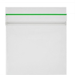 Wholesale Grip Seal Plain Bags with Green Strip 2 x 2