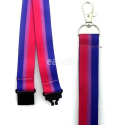 Wholesale Bisexual Colours Design Lanyard with Lobster Claw Closure