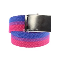 Wholesale Bisexual Canvas Webbing Belt With Sliding Buckle 