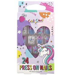 Wholesale Chit Chat 24 Press On Nails - Unicorn Glitters 