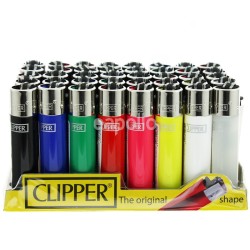 Clipper Flint Lighters - Bright Solid Colours