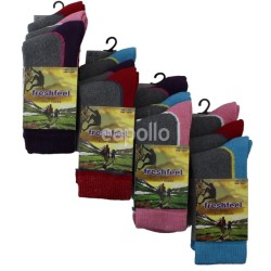 Ladies Cotton Rich Hike Boot Socks (3 Pair Pack) - Asst.