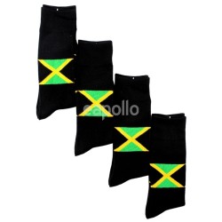 Jamaica Flag Work Socks - Black 