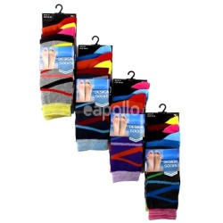 Men's Black Patterned Socks (3 Pair Pack) - Asst 