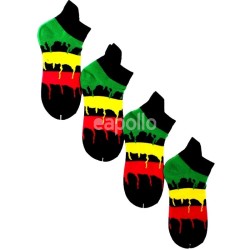 Rasta Dripping Colours Design Trainer Socks