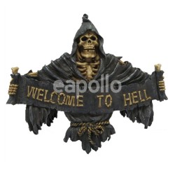 Wholesale Welcome to Hell Reaper Sign 25cm 
