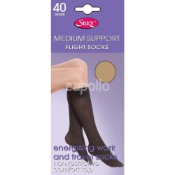 Silky's Medium Support Knee Highs - Nude (One Size)
