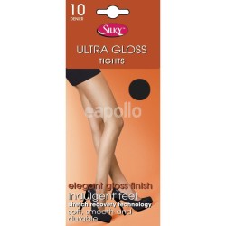 Silky's 10 Denier Ultra Gloss Tights - L (Barley Black)