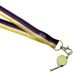 Wholesale Silver Whistle With Lanyard - Non-Binary Colours