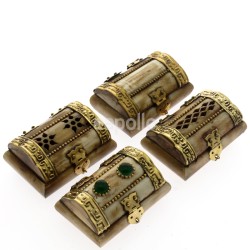 Wholesale Small Bone Box Jewellery Box With Velvet Lining - Assorted Designs