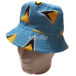 Wholesale Adults St. Lucia Flag Design Bucket Hat 