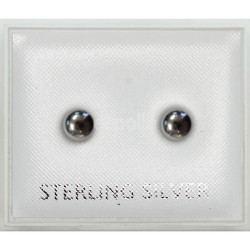Sterling Silver Ball Shape Studs (4mm)