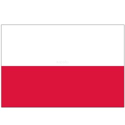 Twin Pack Poland Car Flags (15"x10")