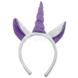 Unicorn Design Headband - Purple