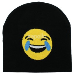 Unisex Emoji Beanie Hat - Crying with Laughter