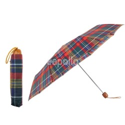 Unisex Tartan Supermini Umbrella With Ball Handle 