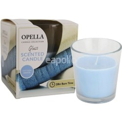 Opella Glass Scented Candle - Cotton Breeze 