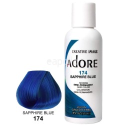 Wholesale Adore Semi-Permanent Hair Dye- Sapphire Blue (174)