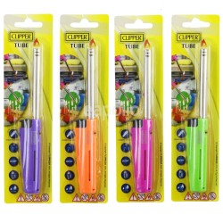 Wholesale Clipper Tube Assorted Colours Utility Lighters 
