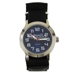 Wholesale Ravel Men's Velcro Strap Watch  - Black/Blue 