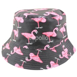 Wholesale Adults Bucket Hat - Pink Flamingo Design