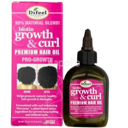 Wholesale Difeel Biotin Growth & Curl Premium Hair Oil - 75ml