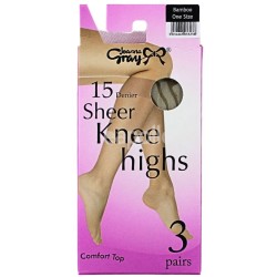 Wholesale Joanna Gray's 15 Denier Knee Highs - Chiffon (One Size) 