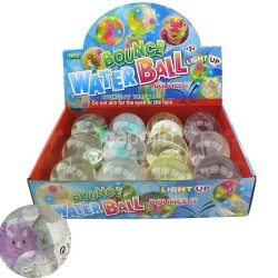 Wholesale Light Up Sparkly Bounce Water Ball Toy Dinosaur