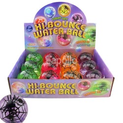 Wholesale Light Up Sparkly Hi-Bounce Water Ball - Spider 