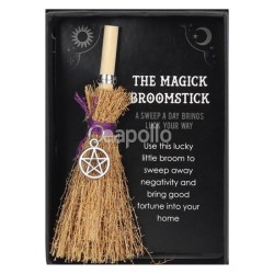 Wholesale Mini Magick Broomstick - Pentagram 