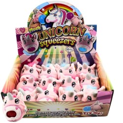 Wholesale Plush Unicorn Squeezers - Assorted