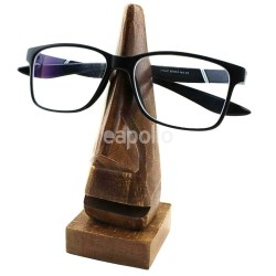 Sheesham Wooden Nose Shape Glasses Display Stand