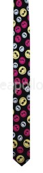 Black Tie With Assorted Colour Smiley Faces