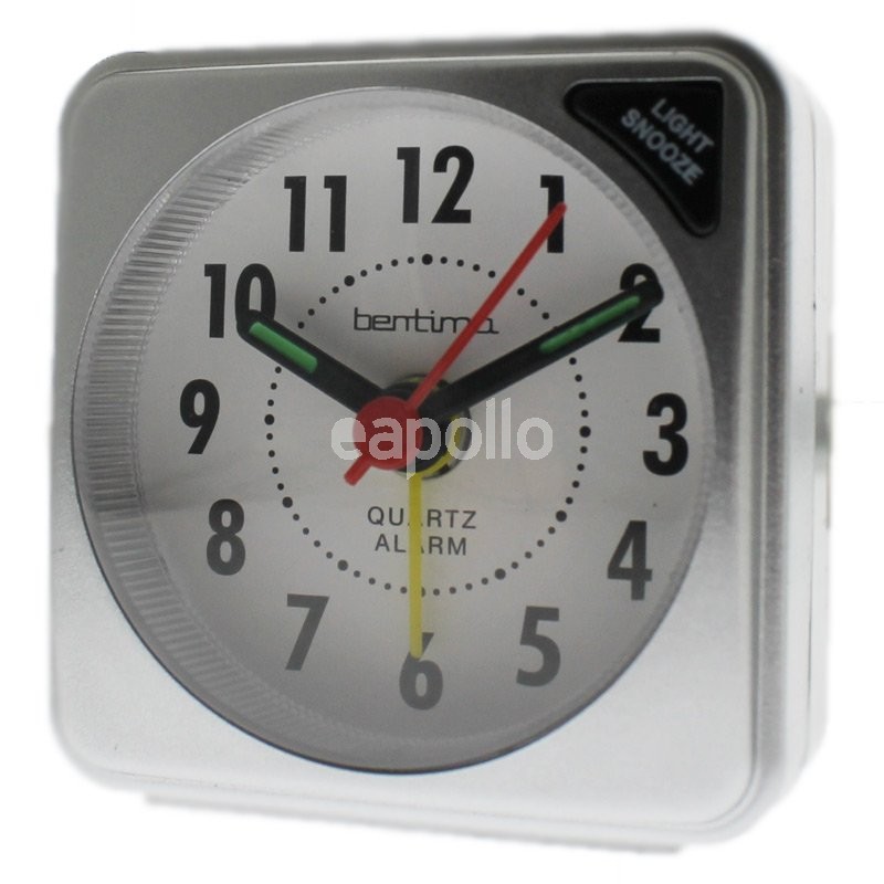 Acctim Ingot Alarm Clock Silver 