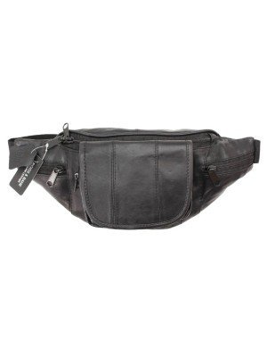 Wholesale Biggs & Bane Genuine Leather Black Bum bag